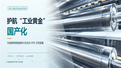 护航“工业黄金”国产化丨东庚脱挥装备服务中石油大庆石化 POE 示范装置